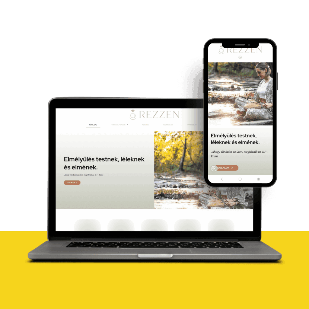 Bizzi Design - WordPress weboldal - Amélia eseményfoglaló - Rezzen-Pécs